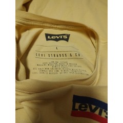 Levi’s Men’s Golden Yellow Short Sleeve Cotton T-Shirt Size Large Irregular