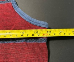 Vans Men’s Size Large 100% Cotton Y2K Striped Maroon Red Summer Tank Shirt
