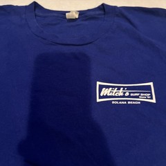 Mitch’s Surf Shop Solana Beach San Diego California Logo Shirt Medium Blue New
