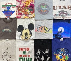 Vintage Graphic shirts Promo Funny Cartoons Sport Destinations Lot Of 20 Mix Szs