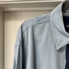 Deal Rugby Polo Shirt Men’s XL Blue 100% Cotton Long Sleeved Chest Pocket Top
