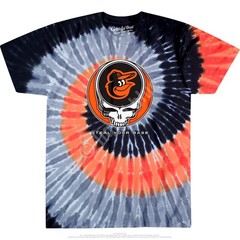 Baltimore Orioles Steal Your Base Tie-Dye T-Shirt — Grateful Dead Collab Style L