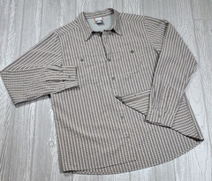 VTG Nike ACG Long Sleeve Shirt L Olive Gray Plaid Button Up Outdoor Gorpcore