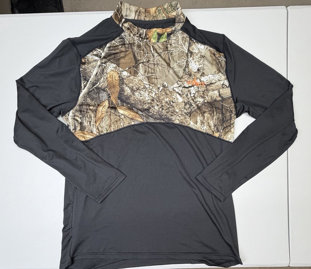 Habit Realtree Camouflage Scent Factor Shirt Hunting Long Sleeve Mens Sz Large
