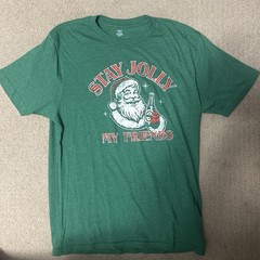 Holiday Time Santa Claus Beer T-Shirt Mens Medium