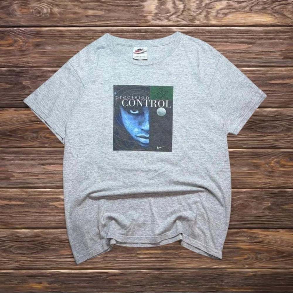 Vintage 90s Nike Tiger Woods Precision & Control/Power & Tenacity T-Shirt Fits M