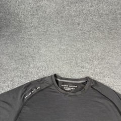 Peter Millar Aurora Shirt Mens Small Grey Performance Long Sleeve Golf UPF 50