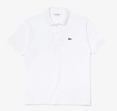 Lacoste Men’s Polo Shirt Cotton Classic Fit size #L1212 White