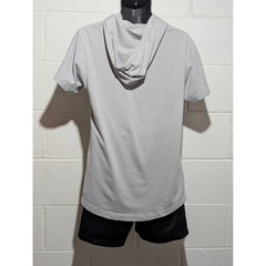 Routine Athletic Dept Short Sleeve Hoodie Gray Mens Graphic T Shirt Top Medium