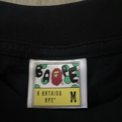 A Bathing Ape BAPE Black Ape Head Logo Graphic Print Crew Neck Tee Men’s M