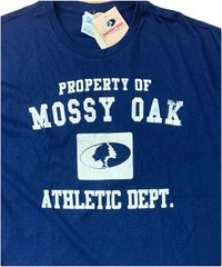 Property Of Mossy Oak Athletic Dept. Outdoors Sports T-shirt Size 2XL Blue XXL