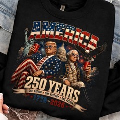 Trump George Washington Patriotic Tshirt USA 250th Anniversary 1776 2026 Shirt