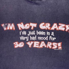 VTG 00s Tee Jays Sof Tee Shirt Men XL Black Grunge Sarcastic Humor Funny Tee Y2K