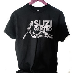Suzi Quatro tee shirt T shirt short sleeve screen print
