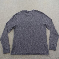 Jachs Shirt Mens Extra Large Blue Henley Button Long Sleeve Logo Cotton Dexter