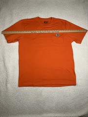 Carhartt K87 Loose Fit Pocket Logo Orange Crew Neck T-Shirt Men’s M