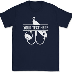 Fishing Your Text Here Custom T-Shirt Personalized Group Trip Tee