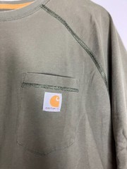 Carhartt Men’s XL Green Cotton Poly Blend T-Shirt READ FLAWED
