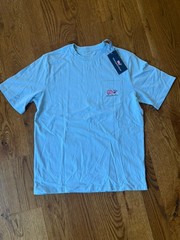 Vineyard Vines – Swimming Whales Short-Sleeve Pocket Tee Jake Blue Size Boys Lg