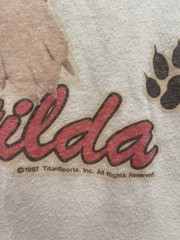 Vintage Wrestling Shirt 1987 Matilda Mascot British Bulldogs Tag Team WWF WWE