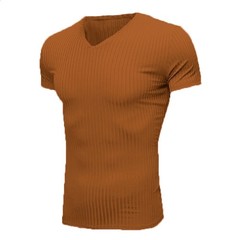 For Gym Training Men V Neck T Shirt Casual Wear Style Polyester Fiber Fabric