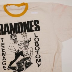 Ramones Teenage Lobotomy Ringer Tee Rock And Roll High School Punk – XL – 10203