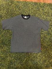 NWT 100% cotton single stitch healthknit summer striped shirt Sz Large