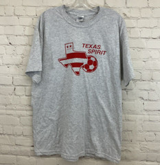 Gildan Adult Unisex DryBlend G800 Texas Spirit Soccer L Heather Gray Tshirt New
