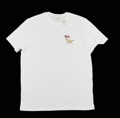 New JCREW Size Mens L American Dogs Graphic Tee White $49 CJ902