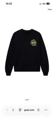 Brand New with Tags Anti Social Social Club X Fragment Yellow Bolt Crew Neck