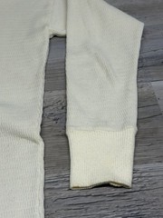Vintage 70s Hanes Thermal Shirt Adult Size L White Waffle Knit Blank Base Layer