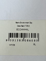 NWT Boody Men’s White Environment Day SS Shirt. Size XL. PTP Measures – 23”