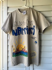 Shaka Wear After School Special Golden State Warriors Light Brown Shirt – Size S