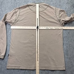 Kuhl Long Sleeve T-Shirt Men M Beige Khaki Wildfibre Crew Neck Solid Breathable