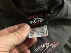 VTG Y2K Orange County Choppers Flames Long Sleeve West Coast Gray Mens Size L NY