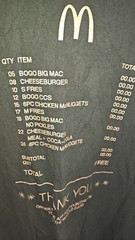 McDonald’s McGold Card Receipt Thank You Employee T-Shirt – Size XL