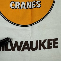 Fruit of the Loom Shirt Single Stitch Leg Giuffre Cranes Milwaukee Wisconsin Y2K