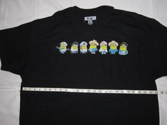 BTS x Despicable Me 4 Minions Group Shirt Black Adult XXL NEW!