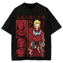 Android 18 DBZ Graphic Tee Fans And Lovers Anime T-Shirt