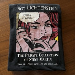 Roy Lichtenstein Bellagio Gallery Steve Martin Art Tee 2001 Pop Art Rare