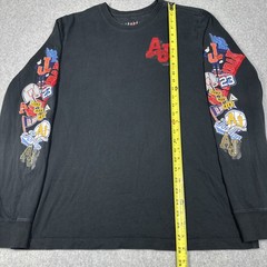Nike Air Jordan Jumpman Graphic Print Long Sleeve Shirt Men’s Large Black