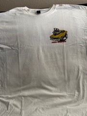Only 1 of its Kind EXIST “STREET B-OUT”: DTG PRINT On 100% COTTON WHITE XLGE T’s