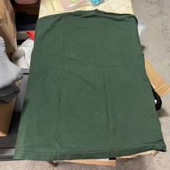 John Deere Logo T-Shirt L Deer Pine Green 100% Cotton Farmer Mens Short Sleeve