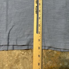 Rag And Bone Shirt Mens Medium Blue Short Sleeve Tee Peruvian Cotton Split Hem