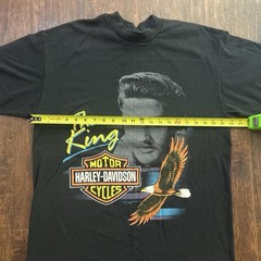 Grail VTG 90’s 1991 Elvis Presley Harley Davidson single-stitch USA T-shirt XL