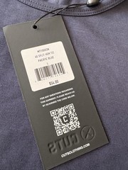 CUTS AO Split-Hem Shirt Mens L Blue Pyca Pro Stretch Athletic Tee NWT