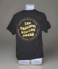 True Religion Men’s Wavy Buddha Brand Gold Foil Metallic T-Shirt Size Large NWT