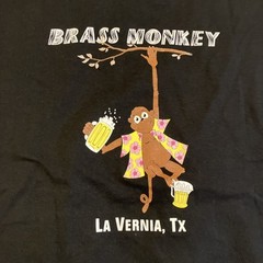 RARE – NWOT – Vintage – BRASS MONKEY – LA VERNIA, TX – Double Sided T Shirt – XL