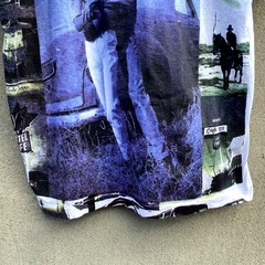 Vintage Cowboy Horse Western All Over Print 80s Movie T Shirt Size Small