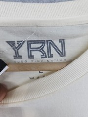 Yung Rich Nation Shirt Mens Sz L Tan Shirt Atlanta Rap Migos YRN Culture NAWF